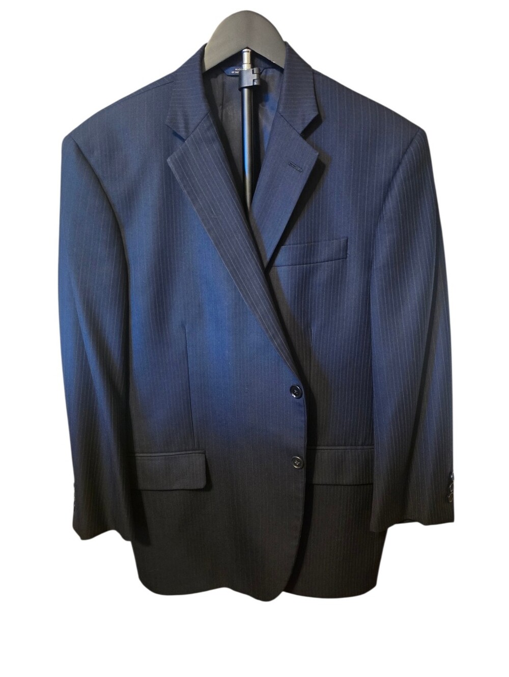 Brooks Brothers Dark Navy Custom Suit with Gold Stitching Label
